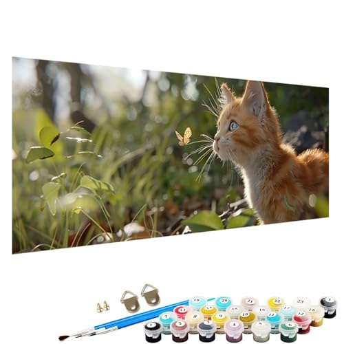 Malen Nach Zahlen Erwachsene Katze Malen Nach Zahlen Kinder Malen Nach Zahlen Malen Nach Zahlen ab 9 Jahre MäDchen Malen Nach Zahlen Erwachsene Kits AnfäNger Als Geschenk Pflanze 30x60cm 2-Yy von YALNSENN