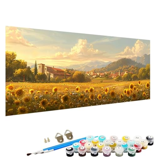 Malen Nach Zahlen Erwachsene Kleine Stadt Malen Nach Zahlen Kinder Malen Nach Zahlen Malen Nach Zahlen ab 9 Jahre MäDchen Malen Nach Zahlen Erwachsene Kits AnfäNger Als Geschenk Blume 30x60cm Z-8l von YALNSENN