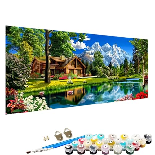 Malen Nach Zahlen Erwachsene-Malen Nach Zahlen Baum, DIY Acrylfarbe Malen Nach Zahlen Erwachsene Set Als Heimdekoration 60x120cm Malen Nach Zahlen Schipper See 1-Qw von YALNSENN