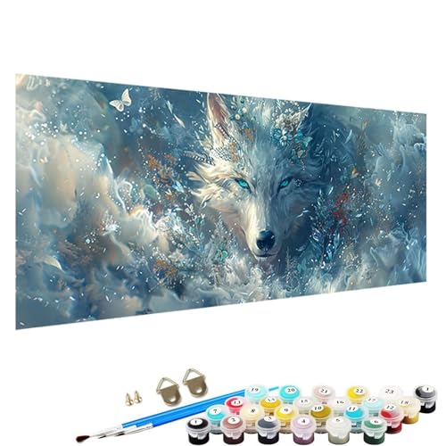 Malen Nach Zahlen Erwachsene-Malen Nach Zahlen Fuchs, DIY Acrylfarbe Malen Nach Zahlen Erwachsene Set Als Heimdekoration 30x60cm Malen Nach Zahlen Schipper Tier 5-8z von YALNSENN