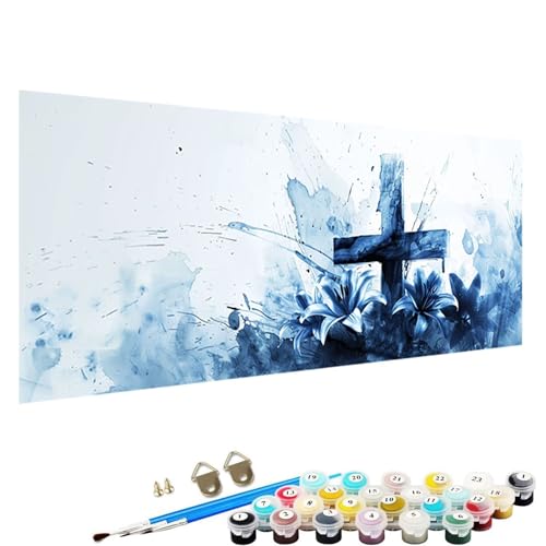 Malen Nach Zahlen Erwachsene-Malen Nach Zahlen Graffiti, DIY Acrylfarbe Malen Nach Zahlen Erwachsene Set Als Heimdekoration 90x40cm Malen Nach Zahlen Schipper Blume 1-C8 von YALNSENN