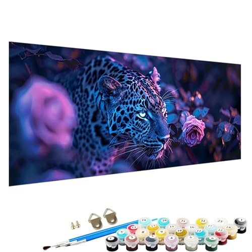 Malen Nach Zahlen Erwachsene-Malen Nach Zahlen Leopard, DIY Acrylfarbe Malen Nach Zahlen Erwachsene Set Als Heimdekoration 100x200cm Malen Nach Zahlen Schipper Tier H-Jp von YALNSENN