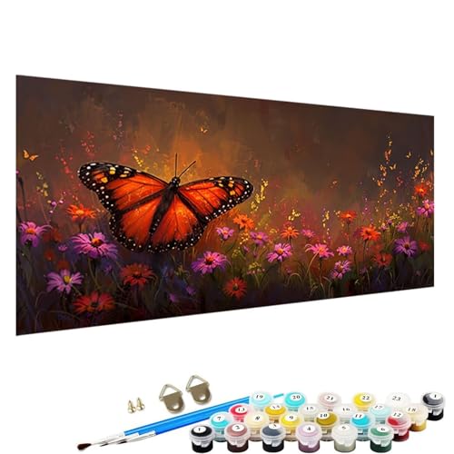 Malen Nach Zahlen Erwachsene Schmetterling Malen Nach Zahlen Kinder Malen Nach Zahlen Malen Nach Zahlen ab 9 Jahre MäDchen Malen Nach Zahlen Erwachsene Kits AnfäNger Als Geschenk Blume 100x200cm E-Gx von YALNSENN