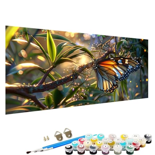 Malen Nach Zahlen Erwachsene Schmetterling Malen Nach Zahlen Kinder Malen Nach Zahlen Malen Nach Zahlen ab 9 Jahre MäDchen Malen Nach Zahlen Erwachsene Kits AnfäNger Als Geschenk Pflanze 60x120cm 8-00 von YALNSENN