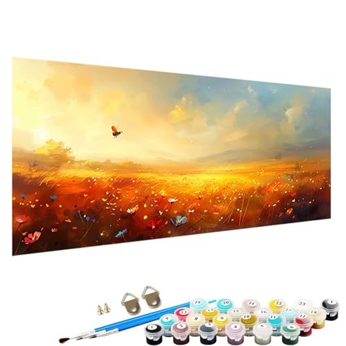 Malen Nach Zahlen Kinder ab 7 8 9 10 Jahre MäDchen, Landschaft Malen Nach Zahlen Erwachsene Jugendliche Malen-Nach-Zahlen Kinder Teenager Kreatives für MäDchen 8 Jahre Geschenkideen Blume70x140cm 2-26 von YALNSENN