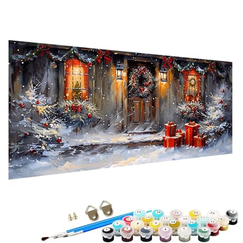 Malen Nach Zahlen ab 5 6 7 Jahre MäDchen, Malen Nach Zahlen Erwachsene Leinwand Bastelset Erwachsene Frauen Geschenk Nach-Zahlen Erwachsene für Kinder Acrylfarben mit Als Geschenk, 40x80cm Kabine D-83 von YALNSENN