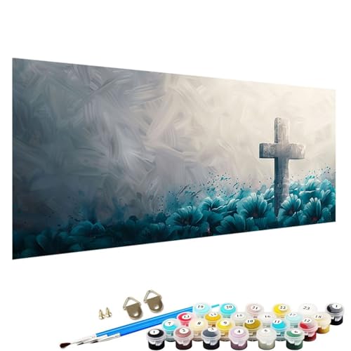 Malen Nach Zahlen ab 7 8 9 Jahre MäDchen und Junge Bastelset, Malen Nach Zahlen Erwachsene Bastelset Erwachsene Frauen Blume Malen Nach Zahlen für Kinder und Acrylfarben, 90x180cm Pflanze C-I4 von YALNSENN