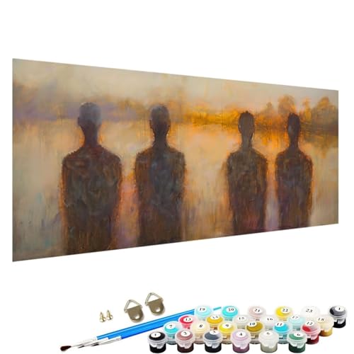 Malen Nach Zahlen ab 7 8 9 Jahre MäDchen und Junge Bastelset, Malen Nach Zahlen Erwachsene Bastelset Erwachsene Frauen abstrakt Malen Nach Zahlen für Kinder und Acrylfarben, 50x100cm Mann 6-79 von YALNSENN