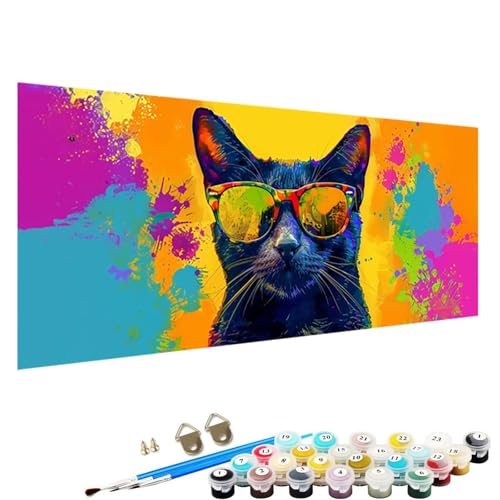 YALNSENN Malen Nach Zahlen Erwachsene Kinder Tier - Paint by Numbers Basteln Leinwand DIY Bastelset Erwachsene Frauen 100x200cm Ohne Holzrahmen Malen Nach Zahlen Erwachsene Hund H-5h von YALNSENN