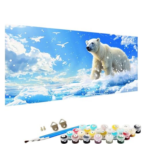 YALNSENN Malen Nach Zahlen Erwachsene Tragen mit Knitterfreie Leinwand, Pinsels und Acrylfarbe - DIY Handgemalt öLgemäLde Kit Als Geschenk 90x180cm Paint by Numbers Adult Tier 3-49 von YALNSENN