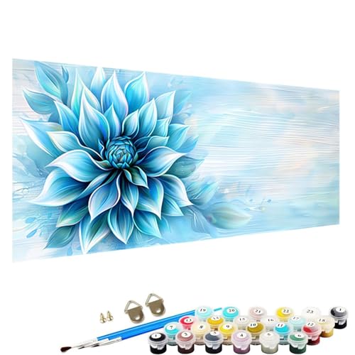 YALNSENN Malen Nach Zahlen Erwachsene und Kinder AnfäNger GemäLde, Pflanze Bastelset Erwachsene Frauen, Inklusive Pinsel und Acrylfarben 40x80cm - Blume Malen Nach Zahlen Erwachsene A-T1 von YALNSENN