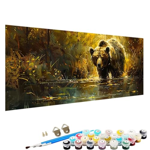 YALNSENN Malen Nach Zahlen Erwachsene und Kinder AnfäNger GemäLde, Tier Bastelset Erwachsene Frauen, Inklusive Pinsel und Acrylfarben 70x140cm - Tragen Malen Nach Zahlen Erwachsene R-Oc von YALNSENN