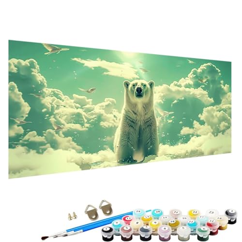 YALNSENN Malen Nach Zahlen ab 5 6 7 8 9 Jahre MäDchen und Jungen - DIY Tier Malen Nach Zahlen Malen Nach Zahlen Erwachsene Tragen für Kinder und AnfäNger mit Pinsel und Acrylfarben 80x160cm J-Na von YALNSENN