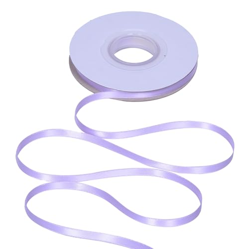 YAMA Hellviolettes doppelseitiges Satinband, 0,6 cm, 22,7 m, für Geschenkverpackungen, Basteln, Haarschleifen, Hochzeit, Party, Dekoration von YAMA