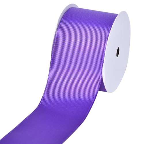 YAMA Violettes Ripsband, 5,1 cm, 9,1 m, ideal zum Basteln, Schleifen, Blumenstrauß, Hochzeit, Heimdekoration, Geschenkverpackung von YAMA