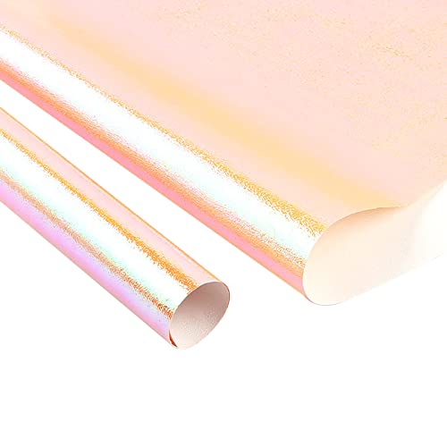 YANFJHV Farbe Glänzendes Papier Blumenpapier Verpackung Tag Regenbogen Valentinstag Geschenkpapier Verpackung Verpackung Blumenstrauß Zuhause DIY Geschenkpapier Silber (Khaki, One Size) von YANFJHV