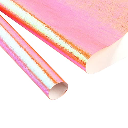 YANFJHV Farbe Glänzendes Papier Blumenpapier Verpackung Tag Regenbogen Valentinstag Geschenkpapier Verpackung Verpackung Blumenstrauß Zuhause DIY Geschenkpapier Silber (Orange, One Size) von YANFJHV