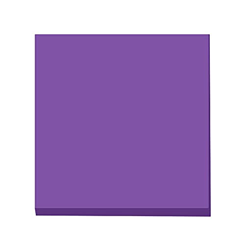 YANFJHV Farben Super Sticky 100 3 * 3 Notizen Hell und Blätter Verschiedene Füße Zerreißbar Büro- und Schreibwaren Neuer Job Geschenk (Purple, One Size) von YANFJHV