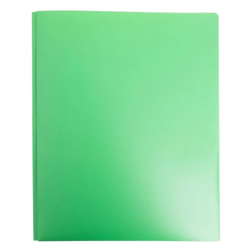 YANFJHV Farbiger Kunststoffordner mit und Zinken (, 1 Packung) Bunte Ordner mit & Schulordner mit Verschlüssen Bastel-Organizer Und Aufbewahrungsbox (Green, One Size) von YANFJHV