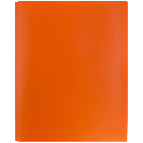 YANFJHV Farbiger Kunststoffordner mit und Zinken (, 1 Packung) Bunte Ordner mit & Schulordner mit Verschlüssen Bastel-Organizer Und Aufbewahrungsbox (Orange, One Size) von YANFJHV