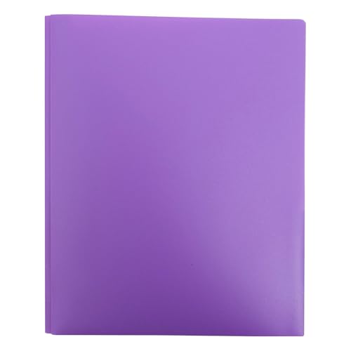 YANFJHV Farbiger Kunststoffordner mit und Zinken (, 1 Packung) Bunte Ordner mit & Schulordner mit Verschlüssen Bastel-Organizer Und Aufbewahrungsbox (Purple, One Size) von YANFJHV