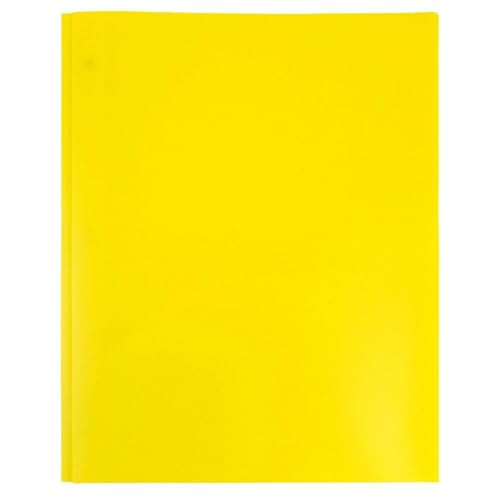 YANFJHV Farbiger Kunststoffordner mit und Zinken (, 1 Packung) Bunte Ordner mit & Schulordner mit Verschlüssen Bastel-Organizer Und Aufbewahrungsbox (Yellow, One Size) von YANFJHV