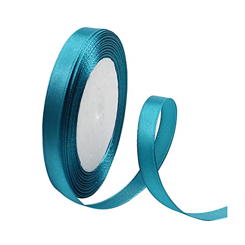 YANFJHV Geburtstag Weihnachten Satinband Geschenk 25 YD 10 mm Geschenkstoff für Hochzeit Home DIY Geschenkpapier Und (Light blue, One Size) von YANFJHV