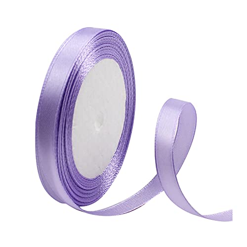 YANFJHV Geburtstag Weihnachten Satinband Geschenk 25 YD 10 mm Geschenkstoff für Hochzeit Home DIY Geschenkpapier Und (Purple, One Size) von YANFJHV