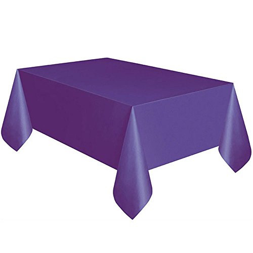 YANFJHV Stoffwischabdeckung Abdeckungen aus Kunststoff für große Partytische, rechteckig, saubere Küche, Esszimmer und Bar Tischläufer Anthrazit cm (Purple, One Size) von YANFJHV