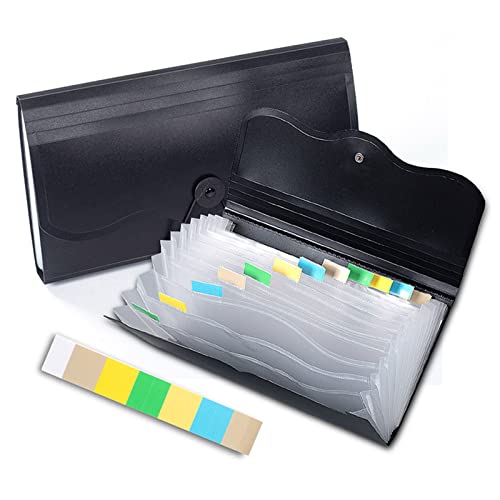 YANGLY B5 Akkordeon-Ordner, kleine Aktenmappe, Quittung für Koffer, mehrschichtiger Aktenorganisator, wasserdicht, für Büro, Damen, Herren YANGLY B5 Akkordeon-Ordner, kleine Aktenmappe, Quittung für Koffer, mehrschichtiger Aktenorganisator, wasserdicht, für Büro, Damen, Herren von YANGLY