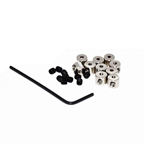 YANGLY Brosche Pin Keepers Pin Locks Pin Backs Verriegelungsverschluss Locking Pin Keeper Backs mit 1 Schraubenschlüssel und 10 Stück Blanko Pins von YANGLY