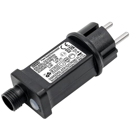 YANGUN 31V LED Netzteil, IP44 Lichterkette Netzteil Adapter, Netzteil Lichterkette mit 8 Modi, Timer Speicherfunktion, Stecker für Lichterkette für Weihnachtsbaumbeleuchtung, Lichtnetz von YANGUN