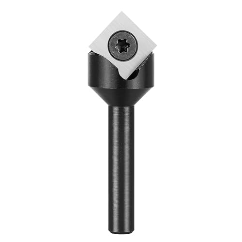 YANSYUAN Hartmetall-Einsatz 90 Grad V Nut Router Bit 1/4 Zoll Schaft, CNC Holzgravur Router Bits für Holzbearbeitung Fase Schnitzwerkzeug von YANSYUAN