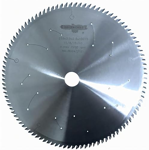 YANSYUAN Industrial Level 10" Carbide Tipped Saw Blade for Crosscutting,10-Inch 100 Tooth .118 Thin Kerf Wood Cutting Circular Saw Blade with 1-Inch Arbor von YANSYUAN
