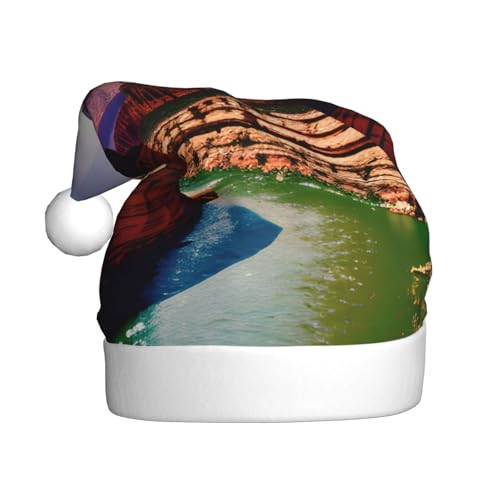 YANYU Grand Canyon Print Christmas Beanie Santa Hat Christmas Headbands For Adults Funny Christmas Party von YANYU