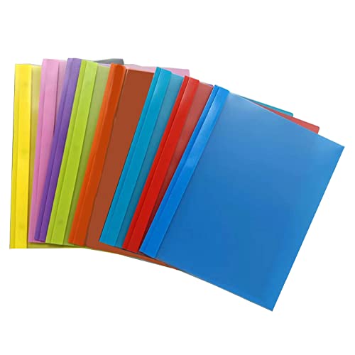 Aktenordner mit zwei Taschen, 8 Stück, mit 3 Zinken, Briefgröße, 8 verschiedene Farben, Binder-Clip Aktenordner mit zwei Taschen, 8 Stück, mit 3 Zinken, Briefgröße, 8 verschiedene Farben, Binder-Clip von YAOGUI