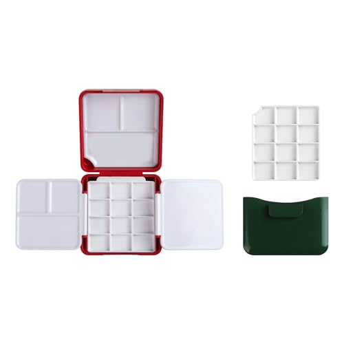 Taschen-Reise-Aquarellpalettenbox mit Deckel, Farbpaletten, Farbaufbewahrungsbox mit Reinigungseimer, Aquarelldose, Outdoor-Skizzier-Set Taschen-Reise-Aquarellpalettenbox mit Deckel, Farbpaletten, Farbaufbewahrungsbox mit Reinigungseimer, Aquarelldose, Outdoor-Skizzier-Set von YAOGUI