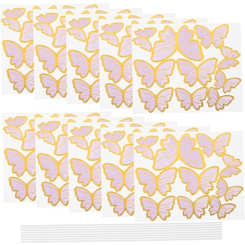 10 Blatt Schmetterling Tortenaufleger Dekoration für Hochzeit und Dekorative Kuchendeko für Partys Niedliche Schmetterlings Motive für Jede 10 Blatt Schmetterling Tortenaufleger Dekoration für Hochzeit und Dekorative Kuchendeko für Partys Niedliche Schmetterlings Motive für Jede von YARNOW