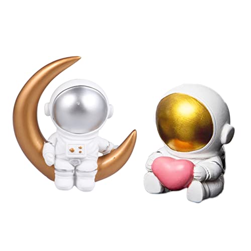 2 Stück Astronauten Tortendeko Resin Astronauten Figuren für Kuchen Party und Autodekoration Weltraum Thema für Geburtstagsfeiern und Besondere Anlässe 2 Stück Astronauten Tortendeko Resin Astronauten Figuren für Kuchen Party und Autodekoration Weltraum Thema für Geburtstagsfeiern und Besondere Anlässe von YARNOW