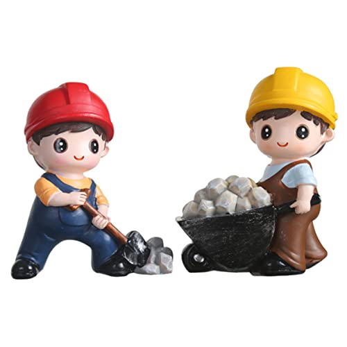 2 Stück Engineering Junge Kuchen Dekoration aus Resin Cartoon Figur für Geburtstagsfeiern Langlebige Tortenornamente Diy Kuchen Deko Vielseitig Einsetzbar 2 Stück Engineering Junge Kuchen Dekoration aus Resin Cartoon Figur für Geburtstagsfeiern Langlebige Tortenornamente Diy Kuchen Deko Vielseitig Einsetzbar von YARNOW