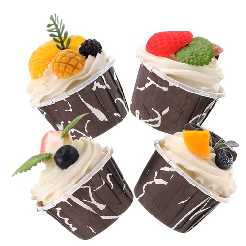4 Stück Künstliche Cupcake Dekoration Teiliges Realistisches Faux Dessert Modell für Hochzeiten und Innendekoration für Restaurant und Veranstaltungen 4 Stück Künstliche Cupcake Dekoration Teiliges Realistisches Faux Dessert Modell für Hochzeiten und Innendekoration für Restaurant und Veranstaltungen von YARNOW