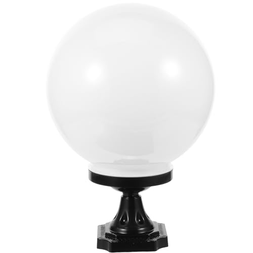 YARNOW 1 Satz Hofwandsäule Dekorative Lampen Gartenwand Kugel Straßenlaterne Zubehör Weißer Kugel-lichtschirm Ersatzglas Kugel Lampenschirm Für Zu Hause Lichtkugel Ball Torpfosten Acryl von YARNOW