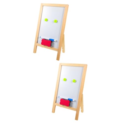 YARNOW 2 Sätze Zeichenbrett aus Holz Mini-Kreidetafel Café-Bar-Schild Staffeleien Menü Message Board Mini-Tafel zeichenpad kinder write board mini whiteboard Haushaltstafel weiße Tafel von YARNOW