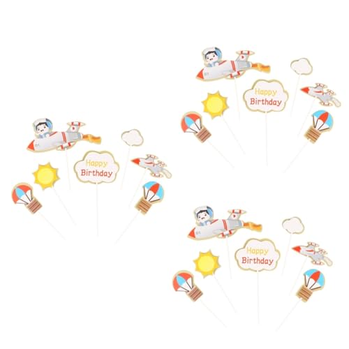 YARNOW 3 Sätze Teiliges Tortenstecker Pilot Cake Toppers Für Kindergeburtstag Umweltfreundliche Tortendekoration Mit Flugzeug Muster Für Und Snacks 35 Stück * 3 YARNOW 3 Sätze Teiliges Tortenstecker Pilot Cake Toppers Für Kindergeburtstag Umweltfreundliche Tortendekoration Mit Flugzeug Muster Für Und Snacks 35 Stück * 3 von YARNOW