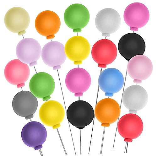 YARNOW 30 Stück Bunte Schaumkugeln Cake Topper Dekorative Mini Ballon Tortenaufsätze für Hochzeit Geburtstag und Partydeko YARNOW 30 Stück Bunte Schaumkugeln Cake Topper Dekorative Mini Ballon Tortenaufsätze für Hochzeit Geburtstag und Partydeko von YARNOW