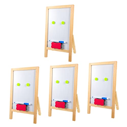 YARNOW 4 Sätze Zeichenbrett aus Holz Menü Message Board Staffeleien Tafel-Display-Schilder rustikale Tafel zeichenpad kinder write board Tafelzeichen für den Haushalt Partyzubehör Weiß von YARNOW