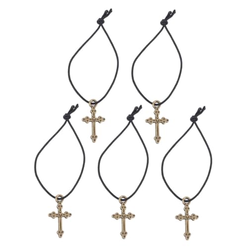 YARNOW 5stücke Halskette Mit Kreuz Anhänger Legierung Schmuck Vintage Puppenkette Puppenhaus Mini Halskette YARNOW 5stücke Halskette Mit Kreuz Anhänger Legierung Schmuck Vintage Puppenkette Puppenhaus Mini Halskette von YARNOW