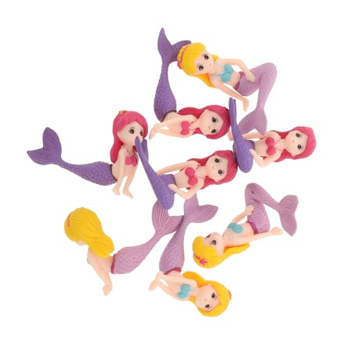 YARNOW 8Stücke Meerjungfrau Figuren aus Harz Dekoration für Kuchen Partys und Aquarien Handwerkskunst für Feiern und Bastelprojekte YARNOW 8Stücke Meerjungfrau Figuren aus Harz Dekoration für Kuchen Partys und Aquarien Handwerkskunst für Feiern und Bastelprojekte von YARNOW
