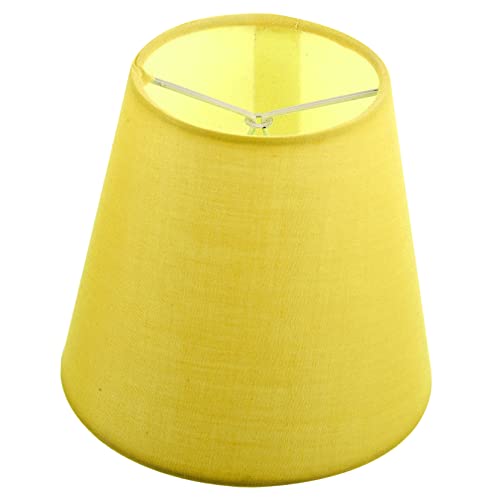 YARNOW Lampenschirm aus Stoff rote Lampe Pendelleuchte retro Pendellicht lampenschirme für tischlampe deckenlampe abdeckung Lampenschirm für zu Hause Deckenlampenschirm Eisen Yellow von YARNOW