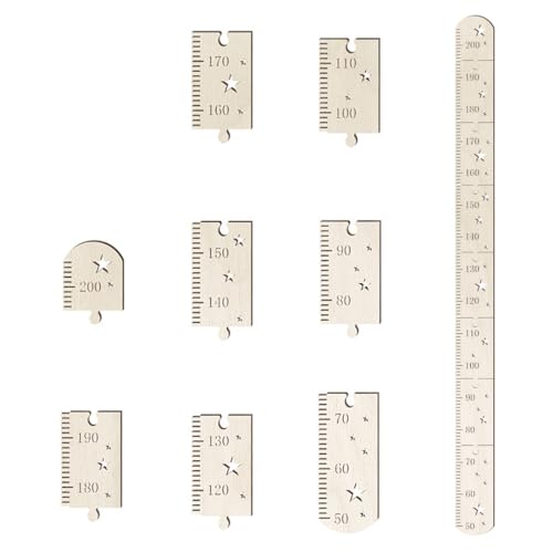 YATEICBC 1 Pcs Kinderzimmer hölzerne Messlatte,Abnehmbare Kinder hölzerne Messlatte,Wand montiert Kinderzimmer Wanddekor Größe Diagramm und Höhe Messung zusammenklappbar von YATEICBC